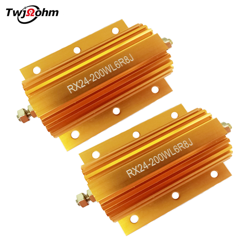 RX24-200WL大功率黃金鋁殼1K2R/3R/4R/500R/6R/8R/10R300R200R負(fù)載電阻器
