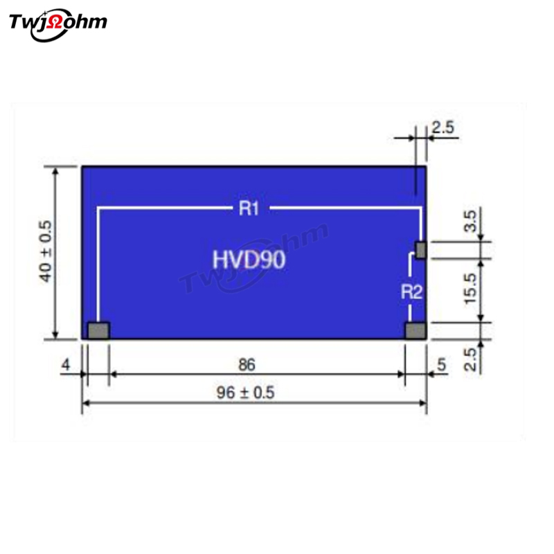 HVD82U9640K片狀分壓取樣電阻無感高壓阻值250M比25K 1%精度