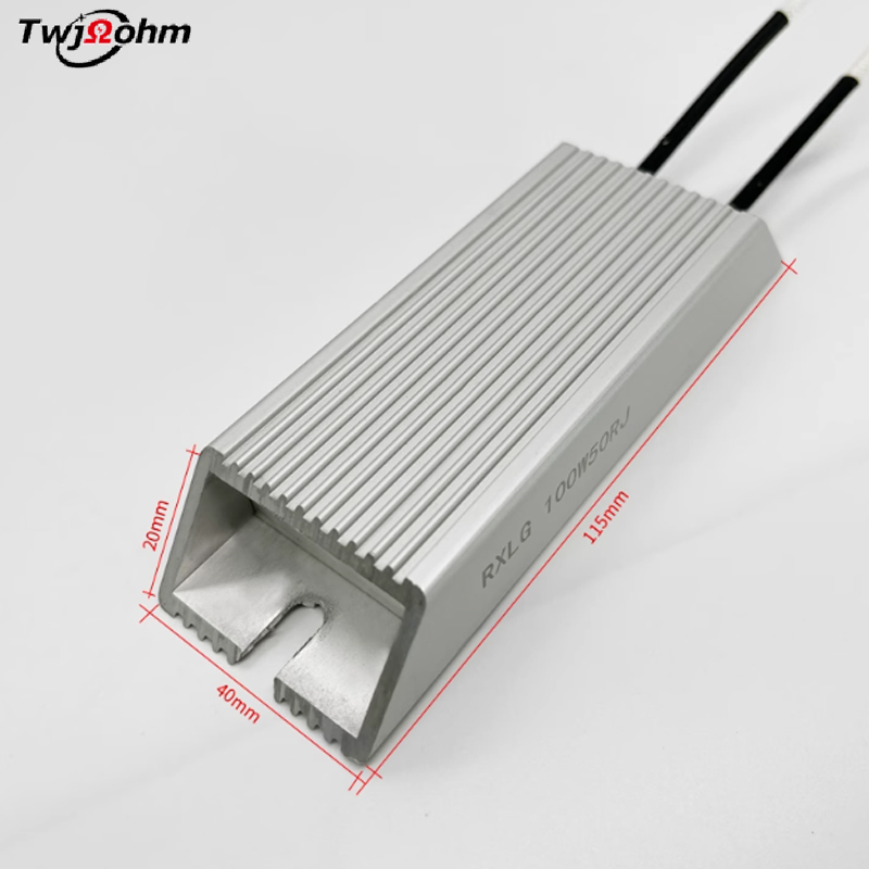 制動電阻剎車電阻RXLG-100W大功率變頻器伺服電機鋁殼電阻制 動電阻