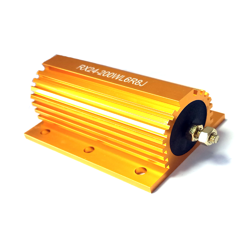 RX24-200WL大功率黃金鋁殼1K2R/3R/4R/500R/6R/8R/10R300R200R負(fù)載電阻器