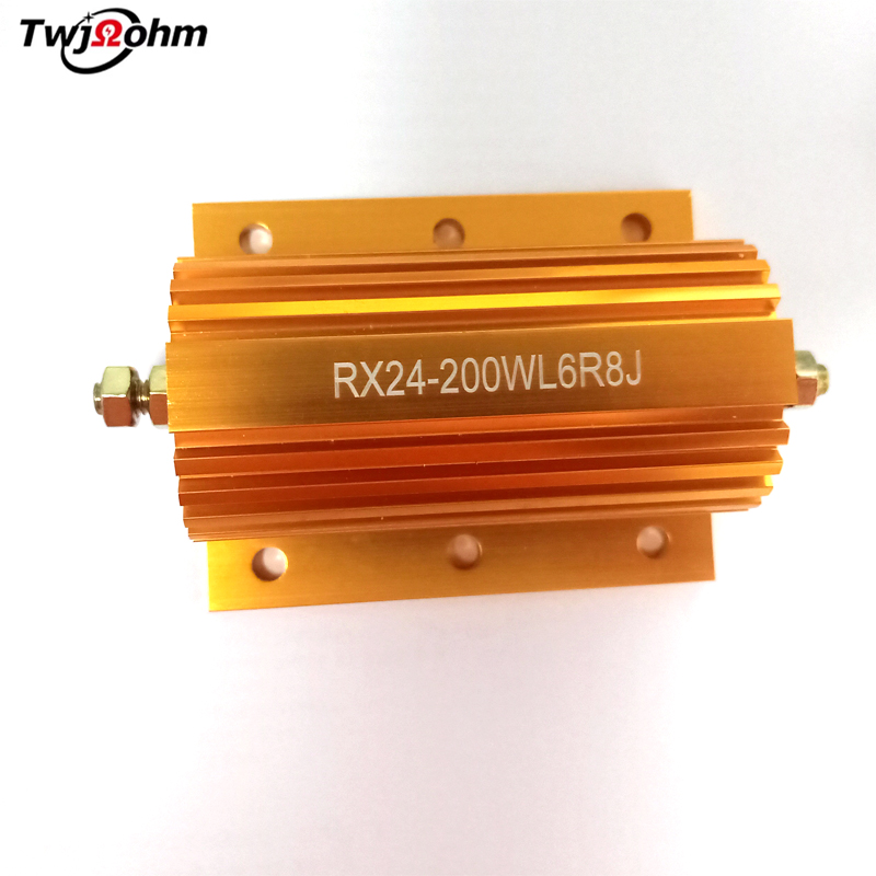RX24-200WL大功率黃金鋁殼1K2R/3R/4R/500R/6R/8R/10R300R200R負(fù)載電阻器