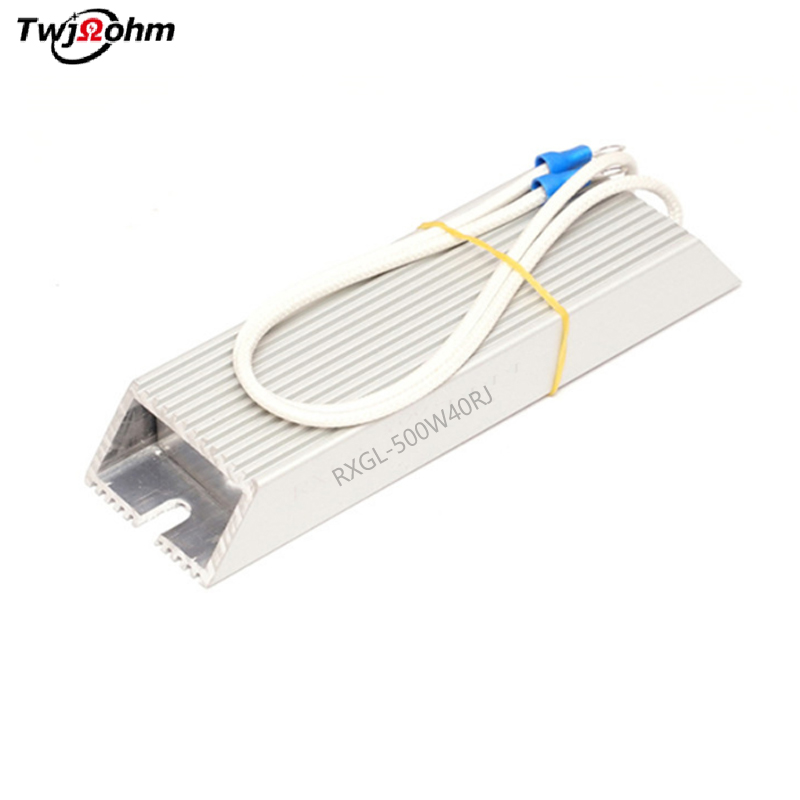 RXLG-500W變頻器鋁殼制動(dòng)電阻6R8R22R3R45R500R伺服電機(jī)再生剎車梯形鋁殼電阻