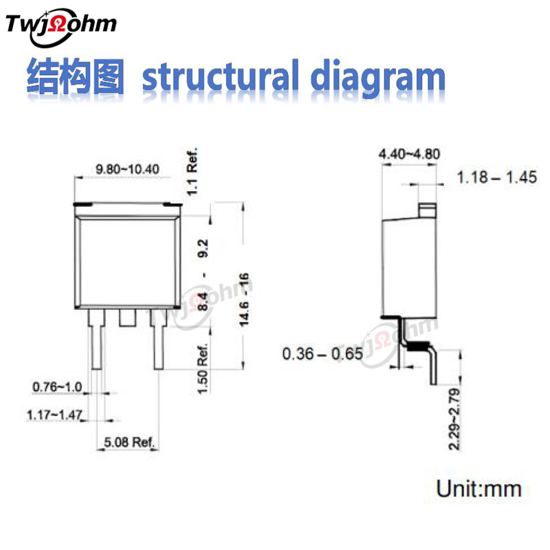 RTP35WS大功率型厚膜無感電阻3R9F精密高精密泄放貼片電阻采樣